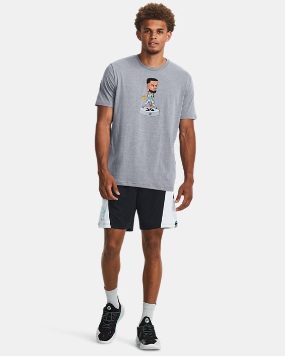 Men's Curry Bobblehead Short Sleeve in Gray image number 2